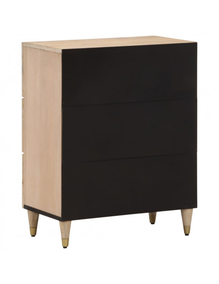Credenza 60x33x75 cm in Legno Massello di Mango