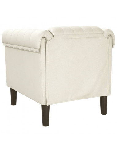 Poltrona Crema in Velluto