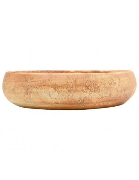 Lavabo da Appoggio Marrone Ovale 59x40x15 cm Ceramica