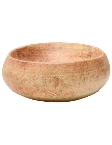 Lavabo da Appoggio Marrone Ovale 59x40x15 cm Ceramica