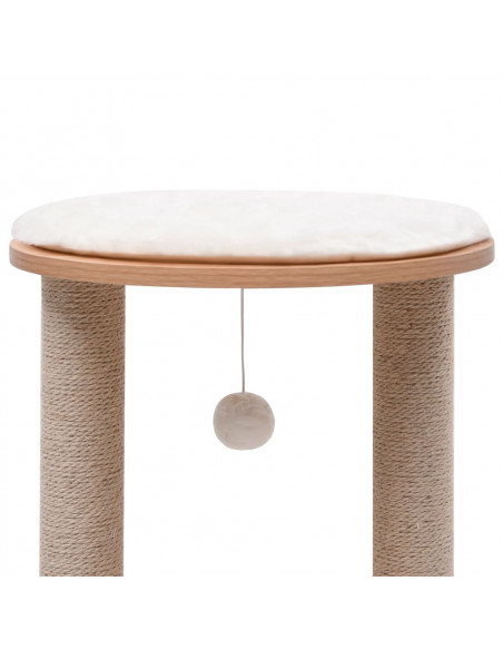 Albero per Gatti Piccolo con Pali Tiragraffi in Sisal 44 cm