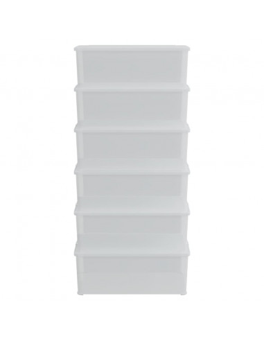 Contenitori in Plastica 6 pz 10 L Impilabili