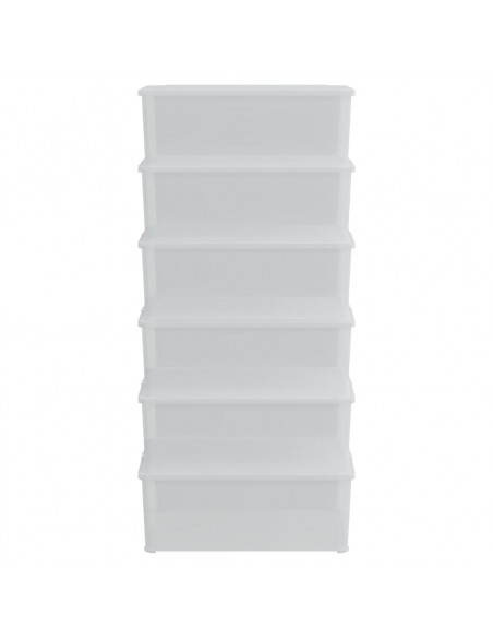 Contenitori in Plastica 6 pz 10 L Impilabili