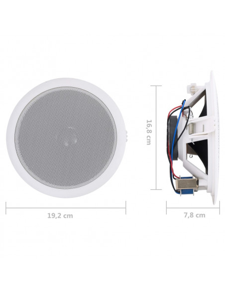 Altoparlanti Integrati Parete e Soffitto con Tweeter 2 pz 120 W