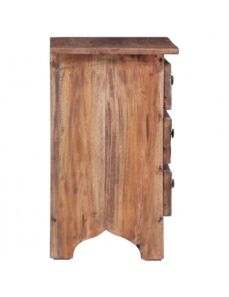 Comodino 30x30x51 cm in Legno Massello di Recupero