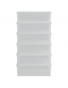 Contenitori in Plastica 6 pz 25 L Impilabili 2