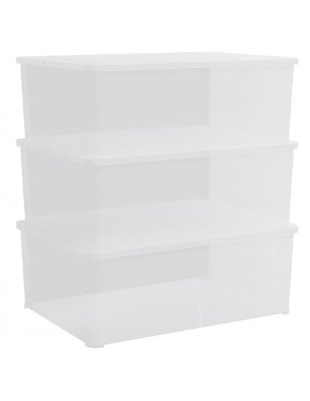 Contenitori in Plastica 3 pz 10 L Impilabili