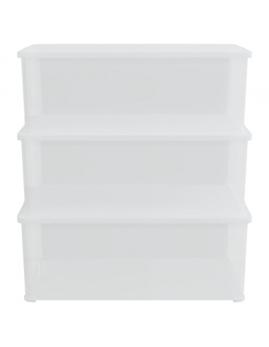 Contenitori in Plastica 3 pz 10 L Impilabili