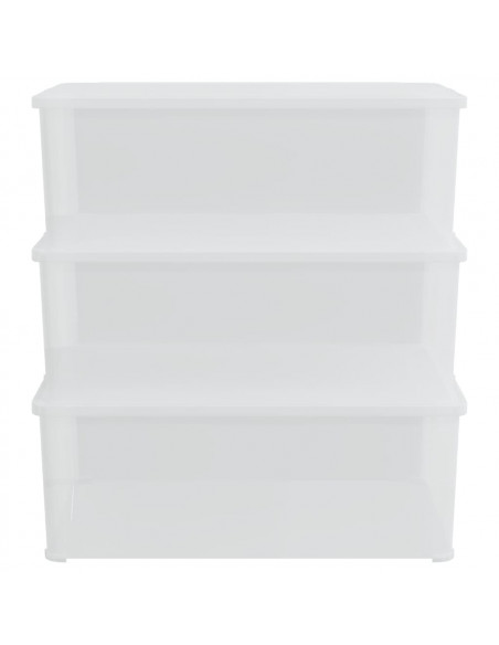 Contenitori in Plastica 3 pz 10 L Impilabili