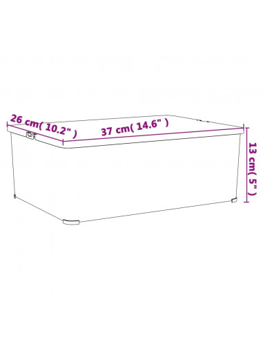 Contenitori in Plastica 3 pz 10 L Impilabili