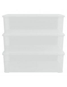 Contenitori in Plastica 3 pz 25 L Impilabili 2