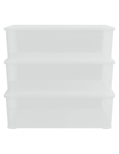 Contenitori in Plastica 3 pz 25 L Impilabili