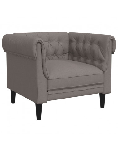 Set di Divani 3 pz Tortora in Tessuto