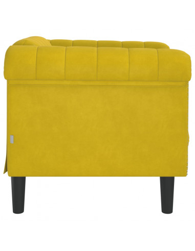 Poltrona Gialla in Velluto