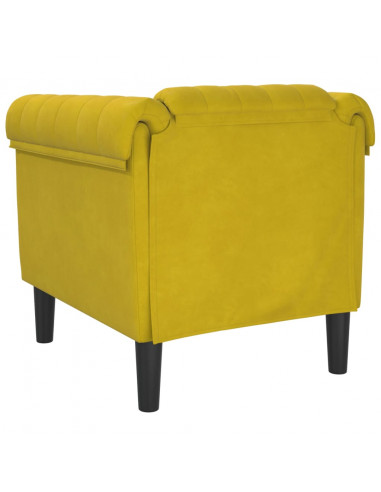 Poltrona Gialla in Velluto