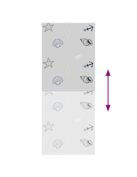 Tenda a Rullo Doccia 100x240 cm Larghezza Tessuto 96 cm