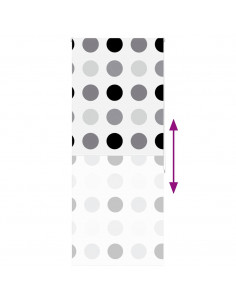 Tenda a Rullo Doccia 100x240 cm Larghezza Tessuto 96 cm