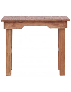 Tavolino da Salotto 70x35x60 cm in Legno Massello di Mogano 2