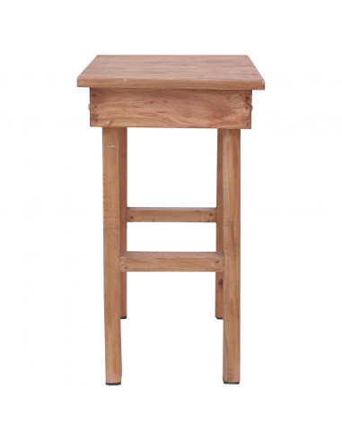 Tavolino da Salotto 70x35x60 cm in Legno Massello di Mogano