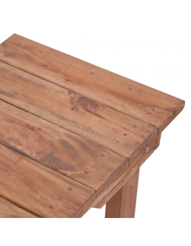 Tavolino da Salotto 70x35x60 cm in Legno Massello di Mogano