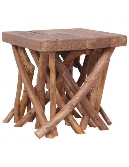 Tavolino da Caffè 40x40x40 cm in Legno Massello