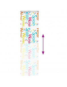 Tenda a Rullo per Doccia Cassonetto 80x240 cm Larghezza Tessuto