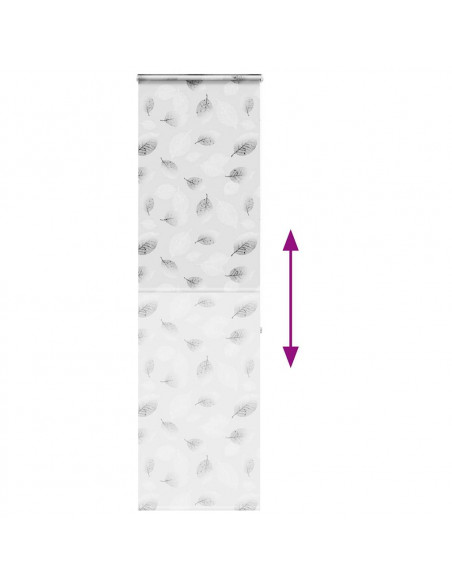 Tenda a Rullo per Doccia Cassonetto 80x240 cm Larghezza Tessuto