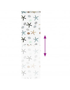 Tenda a Rullo per Doccia Cassonetto 80x240 cm Larghezza Tessuto