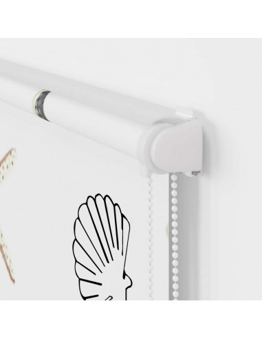 Tenda a Rullo per Doccia Cassonetto 80x240 cm Larghezza Tessuto