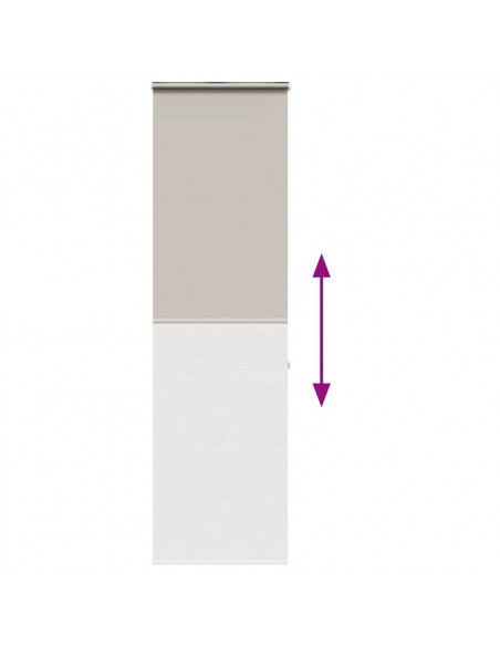 Tenda a Rullo per Doccia Cassonetto 60x240 cm Larghezza Tessuto