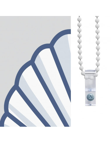 Tenda a Rullo per Doccia Cassonetto 60x240 cm Larghezza Tessuto