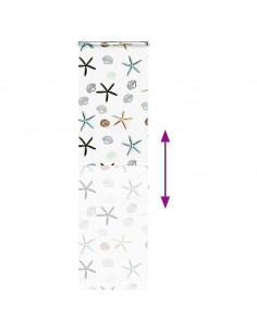 Tenda a Rullo per Doccia Cassonetto 60x240 cm Larghezza Tessuto