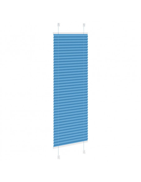 Tenda Plissettata Blu 45x150 cm Larghezza Tessuto 44,4 cm