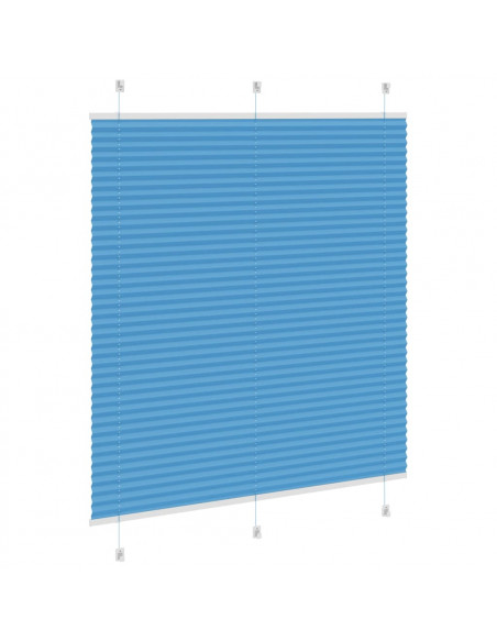 Tenda Plissettata Blu 120x150 cm Larghezza Tessuto 119,4 cm