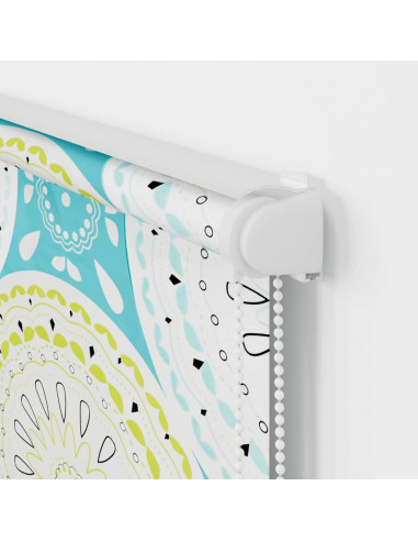 Tenda a Rullo per Doccia Cassonetto 60x240 cm Larghezza Tessuto