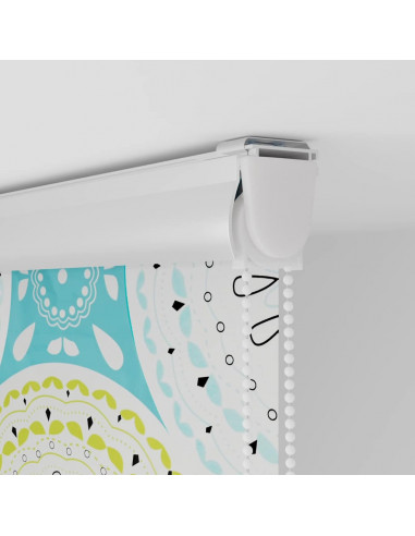 Tenda a Rullo per Doccia Cassonetto 60x240 cm Larghezza Tessuto