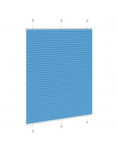 Tenda Plissettata Blu 105x150 cm Larghezza Tessuto 104,4 cm