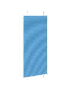 Tenda Plissettata Blu 90x200 cm Larghezza Tessuto 89,4 cm