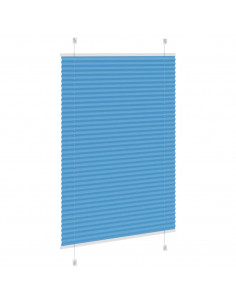 Tenda Plissettata Blu 90x150 cm Larghezza Tessuto 89,4 cm