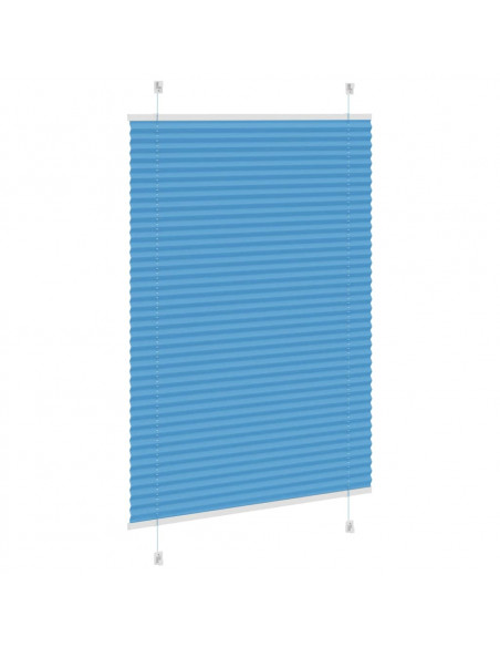 Tenda Plissettata Blu 90x150 cm Larghezza Tessuto 89,4 cm