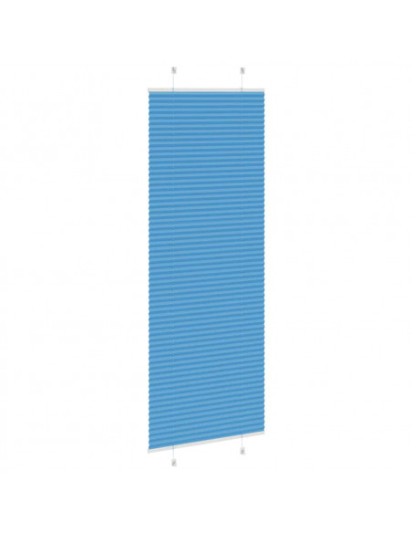 Tenda Plissettata Blu 75x200 cm Larghezza Tessuto 74,4 cm
