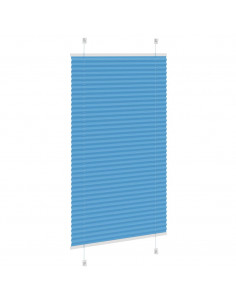 Tenda Plissettata Blu 75x150 cm Larghezza Tessuto 74,4 cm