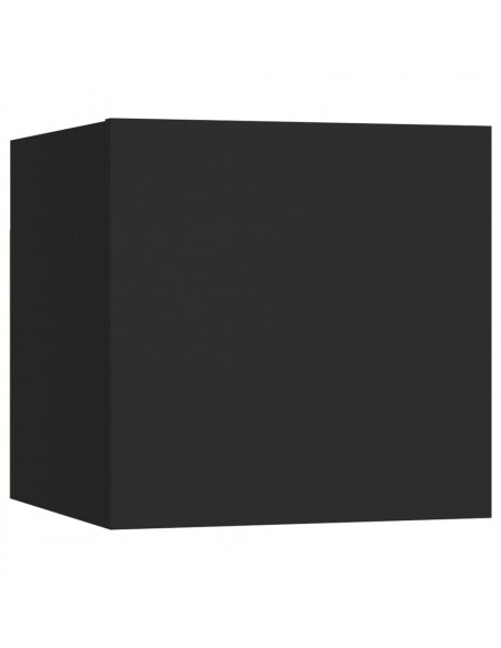 Set di Mobili Porta TV 5 pz Nero in Legno Multistrato