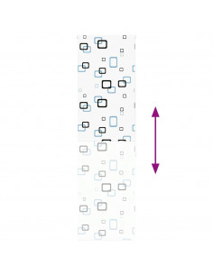 Tenda a Rullo Doccia 80x240 cm Larghezza Tessuto 76 cm