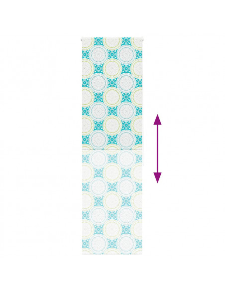 Tenda a Rullo Doccia 80x240 cm Larghezza Tessuto 76 cm