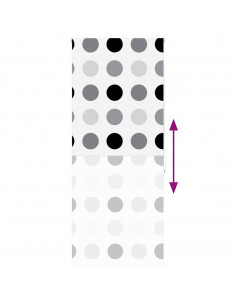 Tenda a Rullo Doccia 90x240 cm Larghezza Tessuto 86 cm