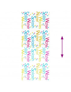 Tenda a Rullo Doccia 90x240 cm Larghezza Tessuto 86 cm