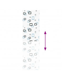 Tenda a Rullo Doccia 60x240 cm Larghezza Tessuto 56 cm