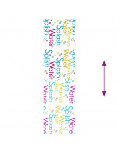 Tenda a Rullo Doccia 60x240 cm Larghezza Tessuto 56 cm