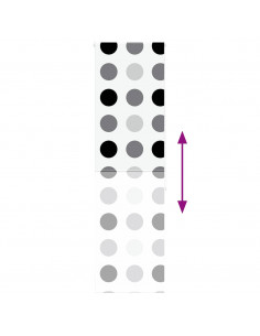 Tenda a Rullo Doccia 60x240 cm Larghezza Tessuto 56 cm